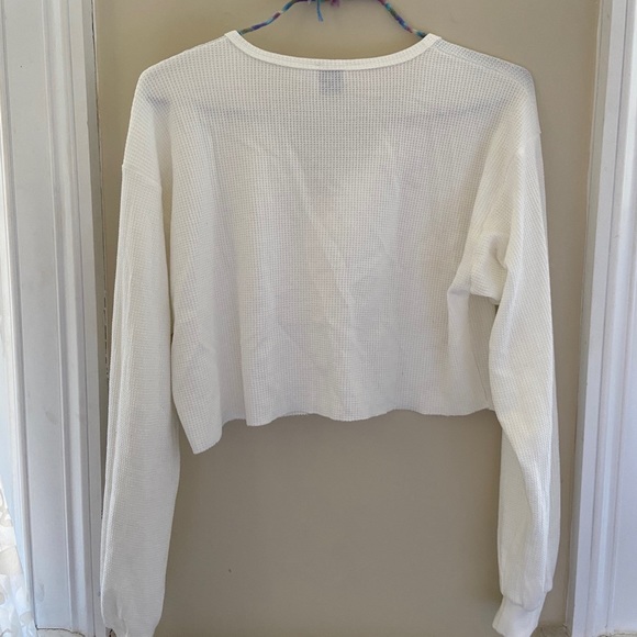 Princess Polly white cropped thermal - Picture 4 of 4